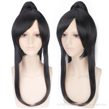 factory wholesale ponytail wig with bang, cosplay ponytail wig in stock